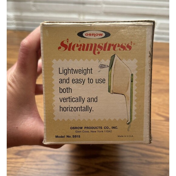 Vintage Osrow Steamstress‎ Lightweight Steamer 1970's In Org. Box - Picture 5 of 14